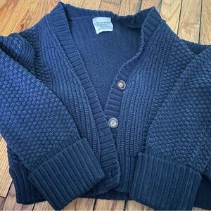 Abercrombie & Fitch Dark Blue Textured Cardigan